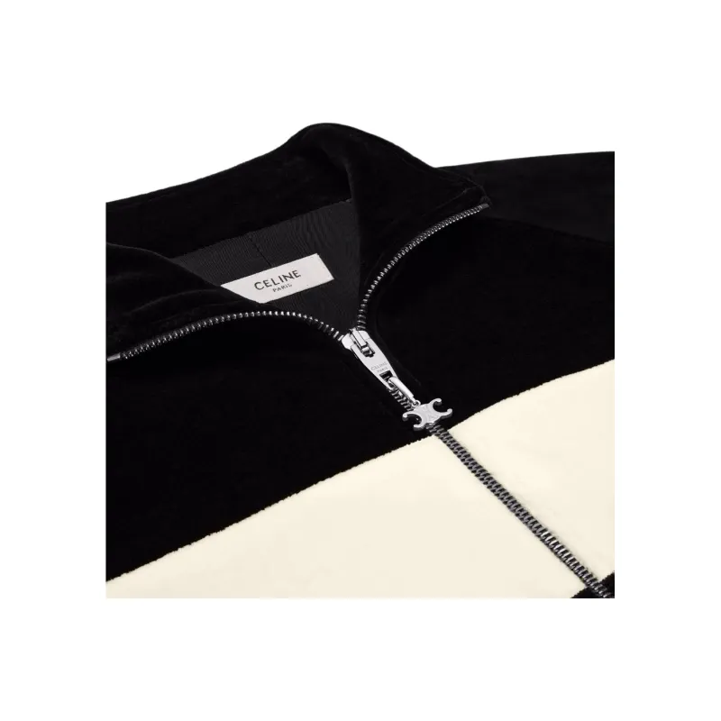 CELINE Tracksuit Jacket In Velvet Jersey-4