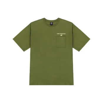 New Balance Drop Shoulder Sleeve T Shirt Men's Green