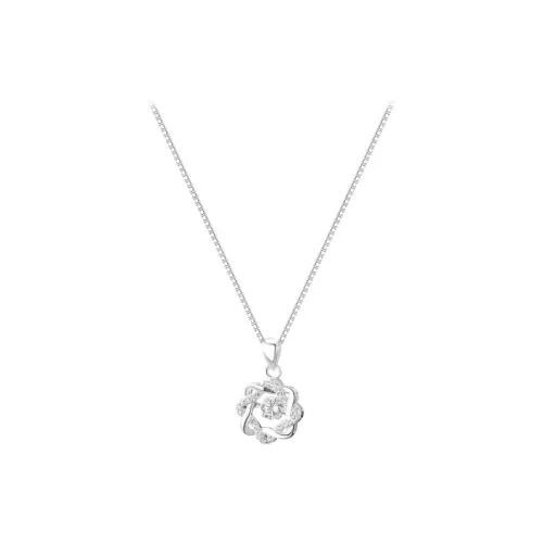AILI S999 Fine Silver Romantic Advanced Touch Necklace Women's