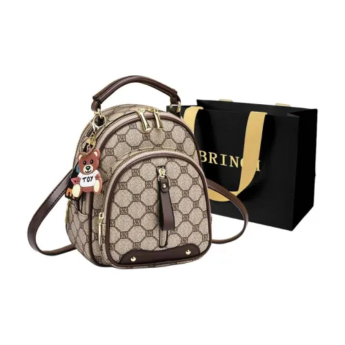 BRINCH PU Shoulder Bag Backpack Women's