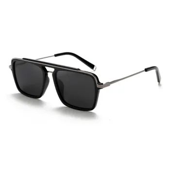 NOME TR/Memory Plastic Metal Square Sunglasses Unisex