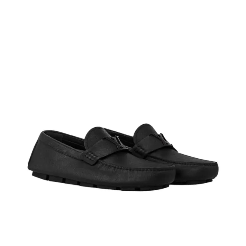 LOUIS VUITTON MONZA TAÏGA Casual Shoes Men's Black-2