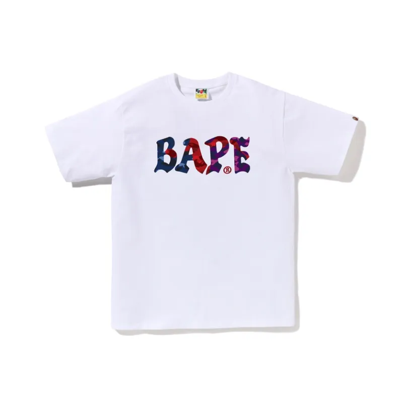 Bape Color Camo Crazy Bape Logo Tee-1