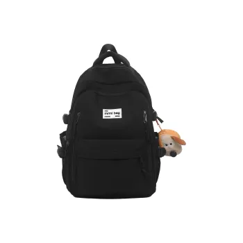 Deli Bear Nylon Backpack Regular Unisex Black/Green/Gray/Ginger Yellow/Red