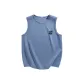 [Quick-Dry & Antibacterial]Denim Blue (Tf Texture Facial Design Chest Logo)