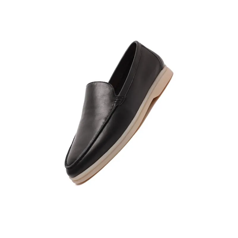 Ruomini Men's Casual Shoes Men Low Top Black, Coffee, Dark Blue, Brown, Light Apricot, White-1