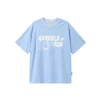 FUN X Garfield T Shirt Unisex Cloud Blue