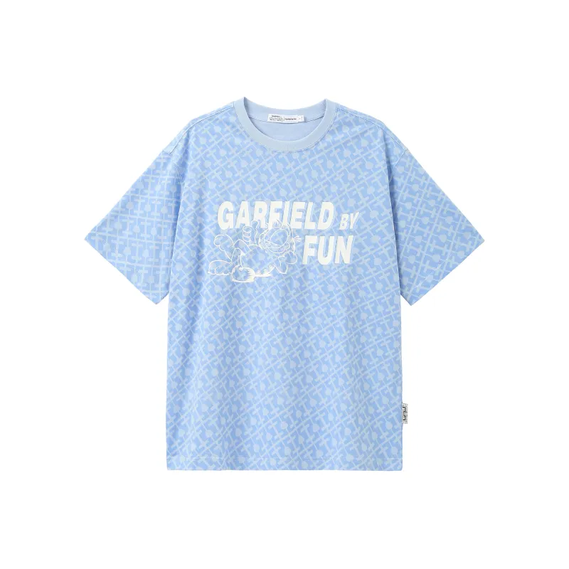 FUN X Garfield T Shirt Unisex Cloud Blue-0