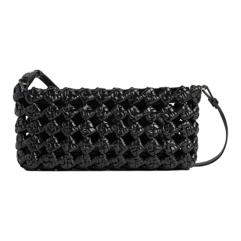 Bottega Veneta KALIMERO Cow Leather Handheld Shoulder Bag Women's Black-0
