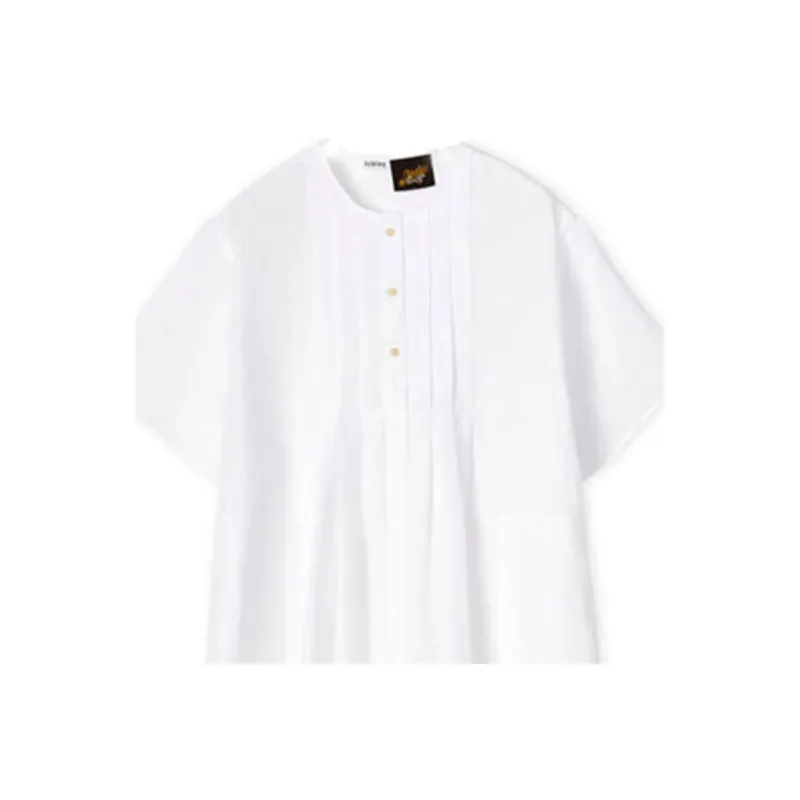 LOEWE Short Sleeved Dresses Women's White-4