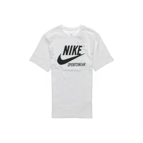 Nike Drop Shoulder Sleeve T Shirt Men's White