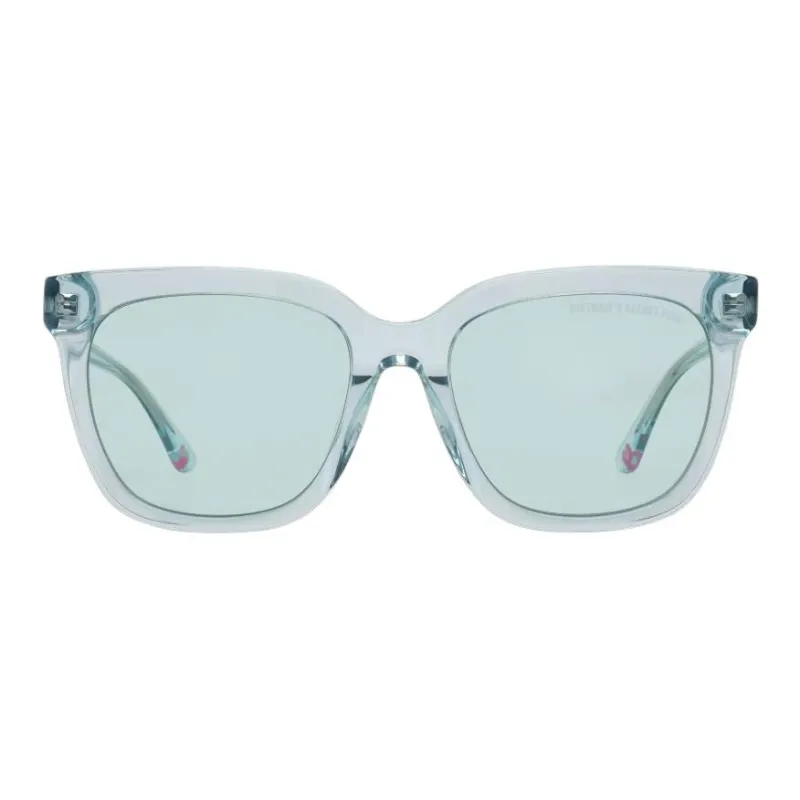 Victoria's Secret Irregular Shape Sunglasses Unisex Cyan-1