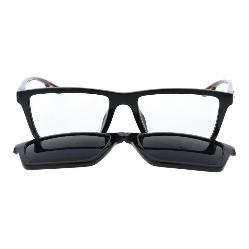 EMPORIO ARMANI Acetate Square Sunglasses Men's Black-1