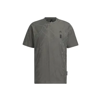 Adidas Wuji Series Drop Shoulder Sleeve T Shirt Men's Stone Gray