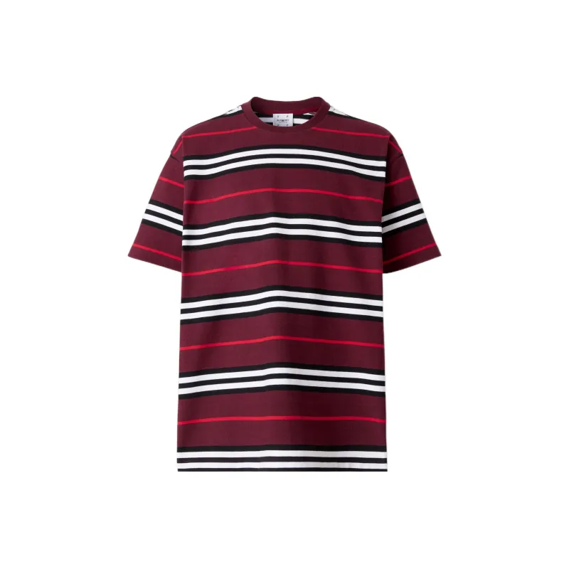 Burberry Icon Stripe Cotton Oversized T shirt-0