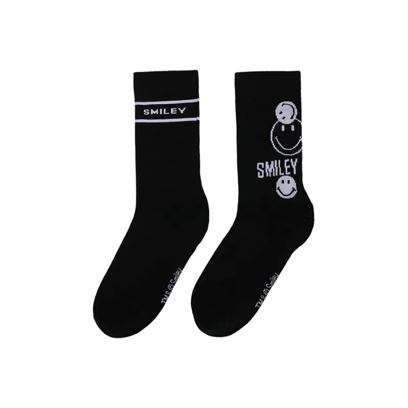 SMILEY Mid Calf Socks Unisex Combo Set-7