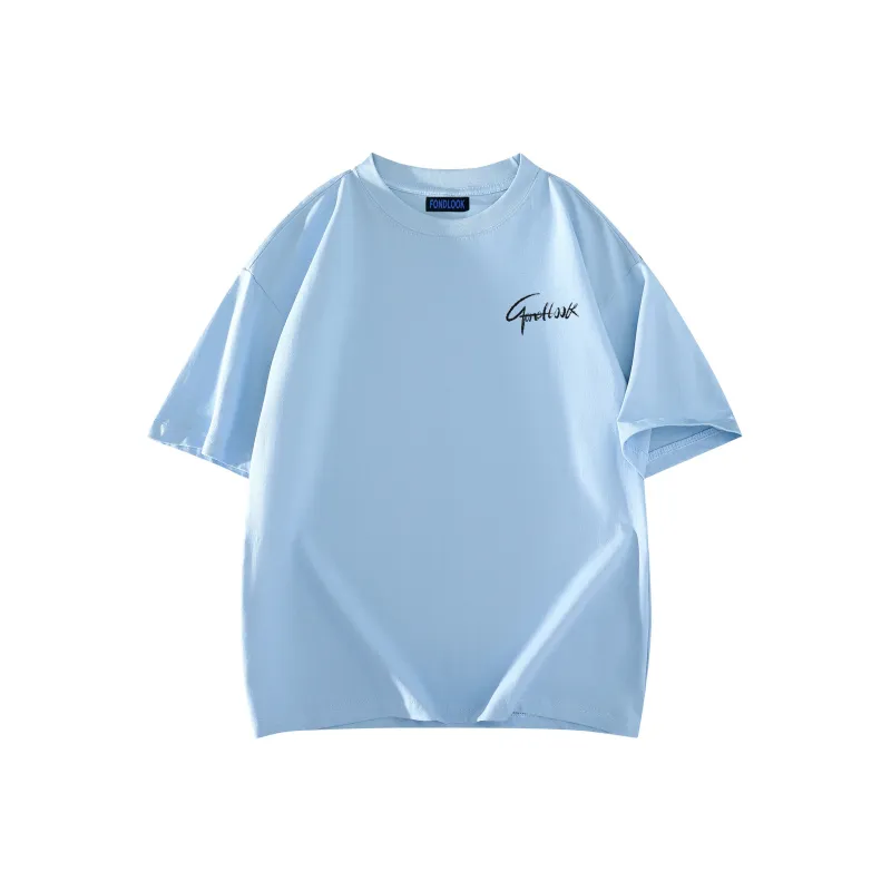 FONDLOOK Short Sleeved T Shirts Unisex-16