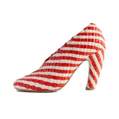 Bottega Veneta Irregular Heel High Heels 10cm Women's Red