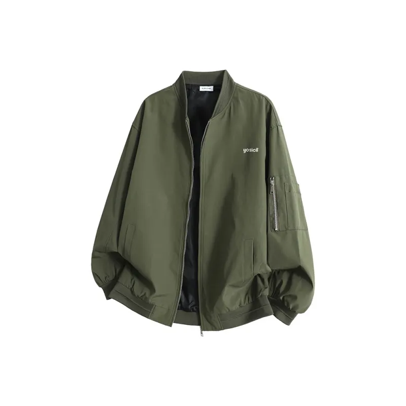 YOSICIL Jackets Coats Unisex Gray-6