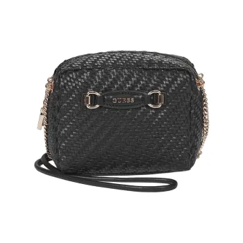GUESS Synthetic Leather Crossbody Bag Medium Size Women's Black