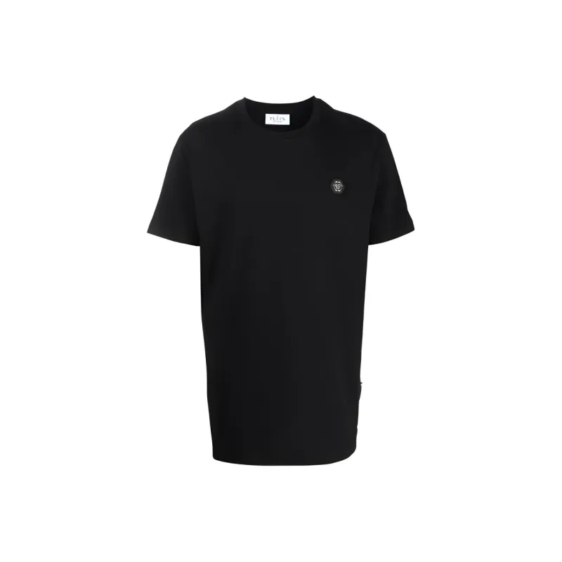 PHILIPP PLEIN Ss Kimono Cut Pp Glass Cotton T shirt-0