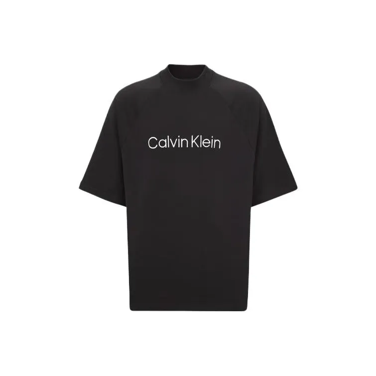 CALVIN KLEIN Raglan Sleeve T Shirt Men's Black-0