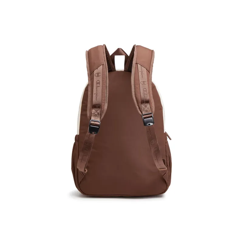 Champion Fabric Backpack Regular Unisex Milk White & Taupe & Walnut-3