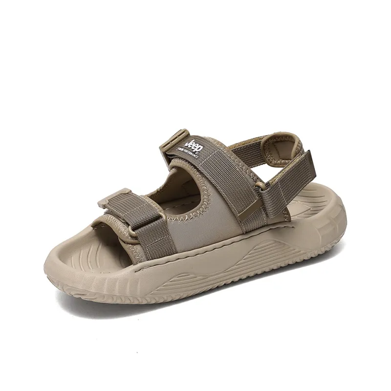 Jeep Beach Sandals Unisex Black-3