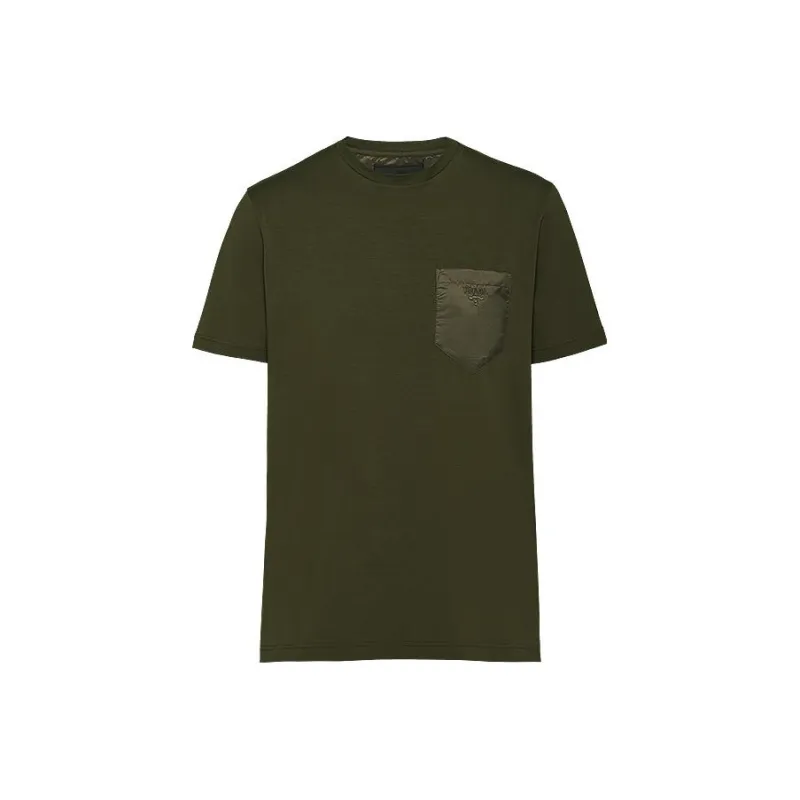 PRADA T-Shirts Men Army Green-0