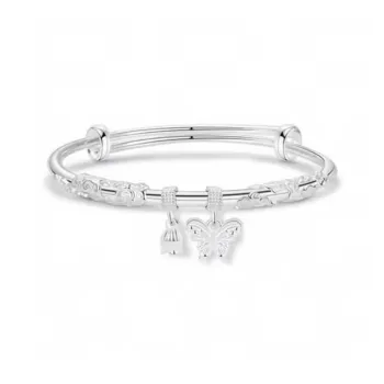 Hui Xuan Charm 999 Fine Silver Bangles Women's