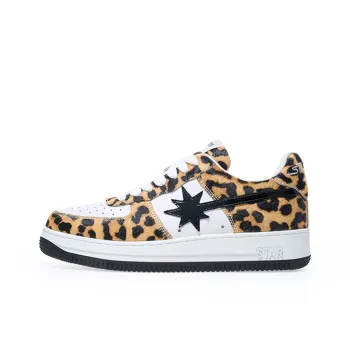 Starwalk Soldier Quick Dry Wear Resistant Lightweight Breathable Low Top Skateboard Shoes Unisex Leopard Print