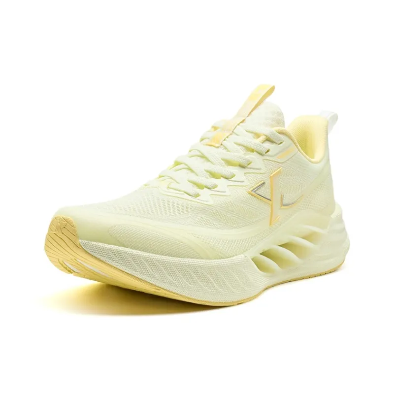XTEP Hydrogen Wind 8.0 Rebound Support Breathable Low Top Casual Training Sprint Running Shoes Women's Butter-1