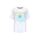 Bleached Blue Green Daisy