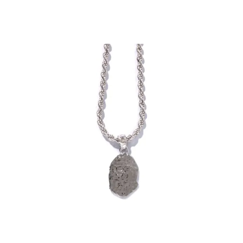 A BATHING APE 925 Sterling Silver Necklaces Unisex Silver-0
