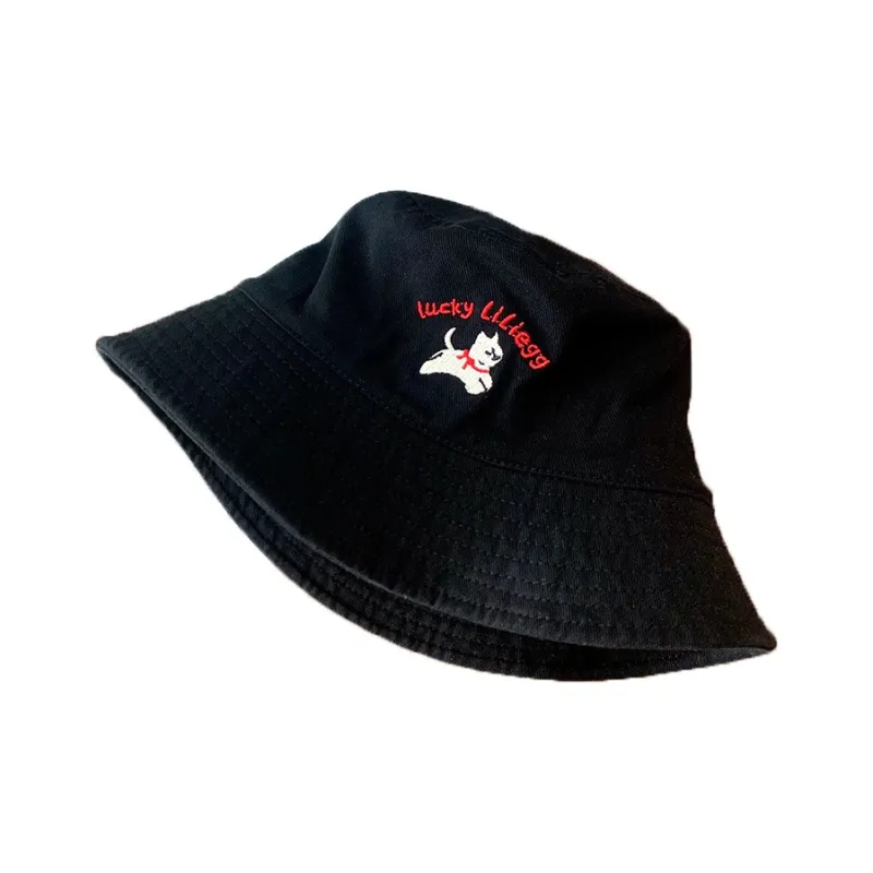 Yi Bu Kang Cotton Bucket Hats Unisex-3