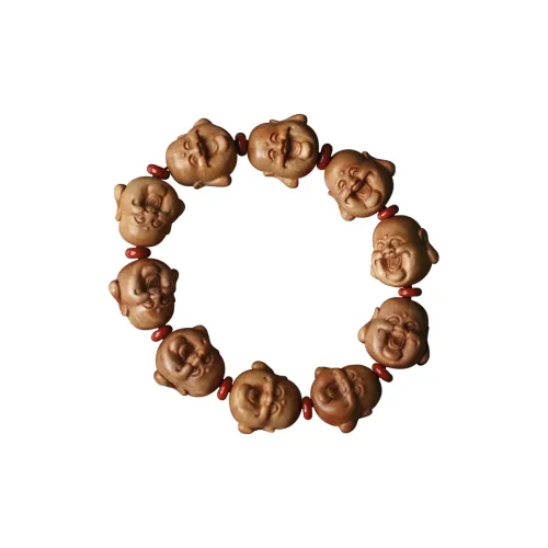 FANGYUANXIAOFU Laoshan Sandalwood Fragrance Wooden Bracelets Unisex