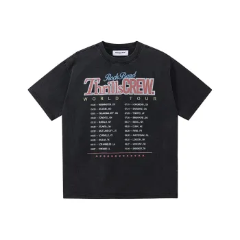 Thrillscrew T-Shirts Unisex Washed Black
