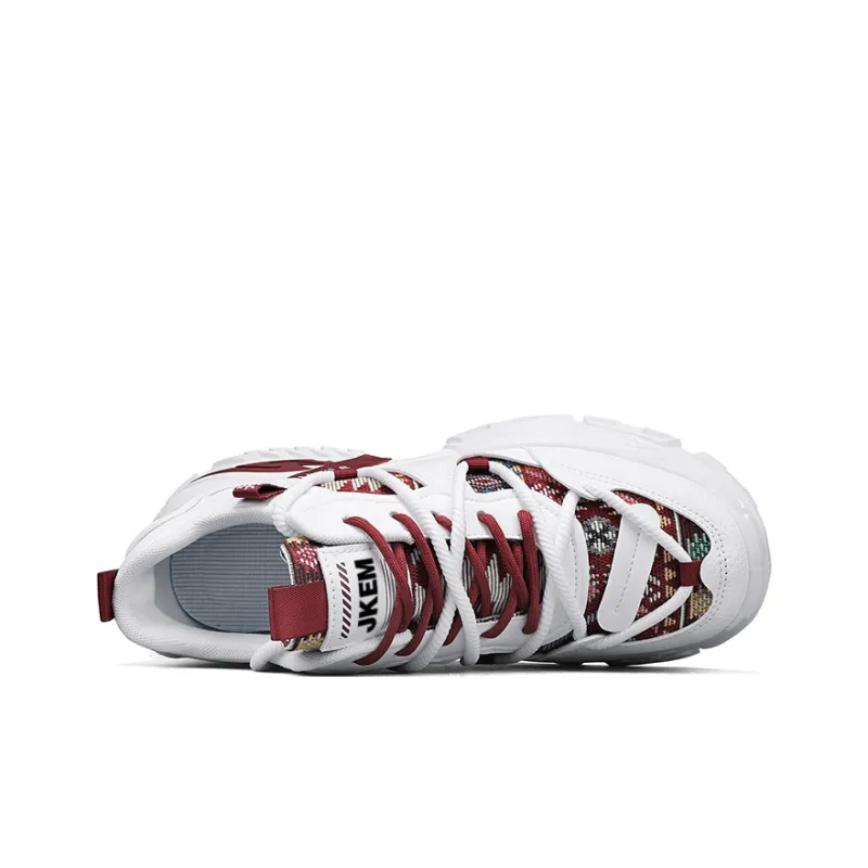 JKEM Anti Slip Wear Resistant Low Top Chunky Sneakers Men's-7