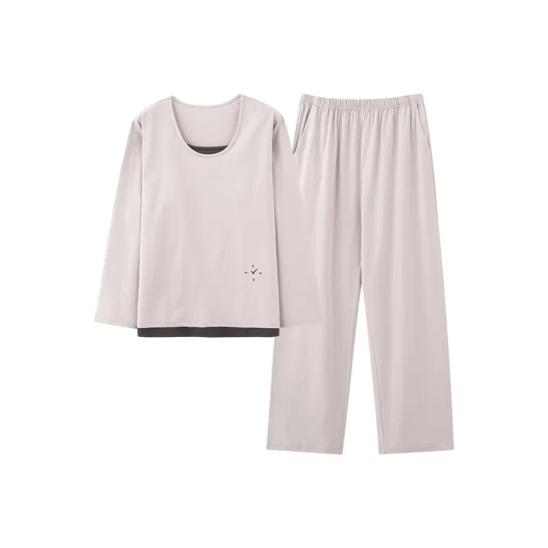 White Ran Women's Pajama Sets-5