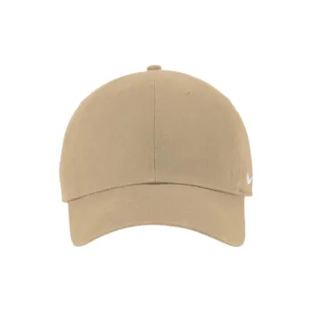 Nike Cotton Twill Metal Organic Cotton Baseball Caps Unisex Khaki