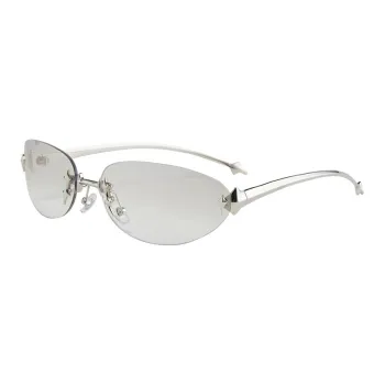 MUYKUY Metal Oval Sunglasses Unisex