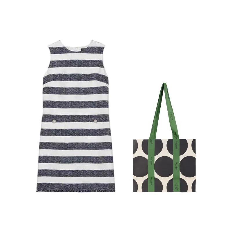 Kate Spade SS25 Sleeveless Dress Women's Interstellar Blue-5