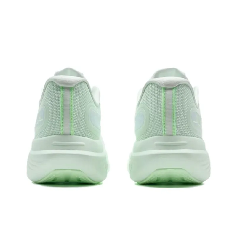 XTEP Breathable Slip Resistant Low Top Casual Running Shoes Women's White Green-3