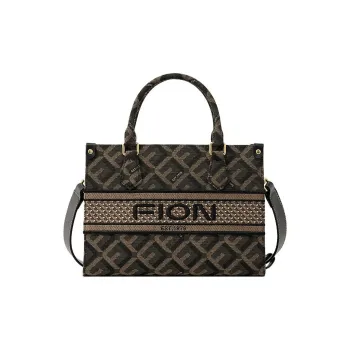 FION Fabric Handbag Medium Size Women's