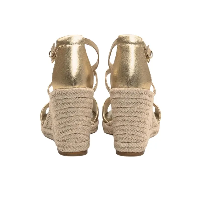 MICHAEL KORS Mady Strap Sandals Women's Gold-4
