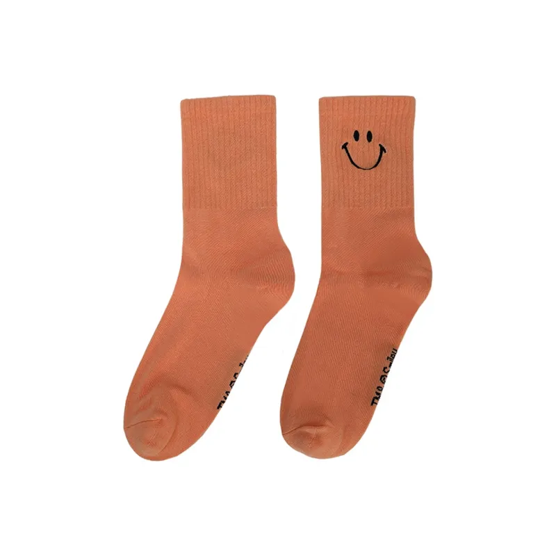 SMILEY Mid Calf Socks Unisex Combo Set-12