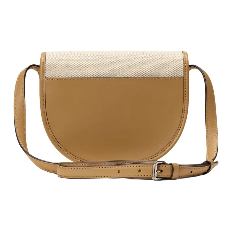 LAUREN RALPH LAUREN Fabric With Leather Shoulder Bag Trumpets Women's Beige-2