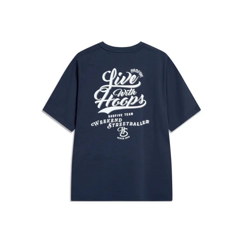 LiNing T Shirt Men's Dark Marine Blue-1