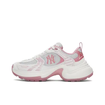 MLB New York Yankees Anti Slip Wear Resistant Low Top Chunky Sneakers Women's Pink