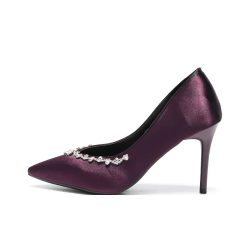 Be Good Slim Heel High Heels Women's Purple